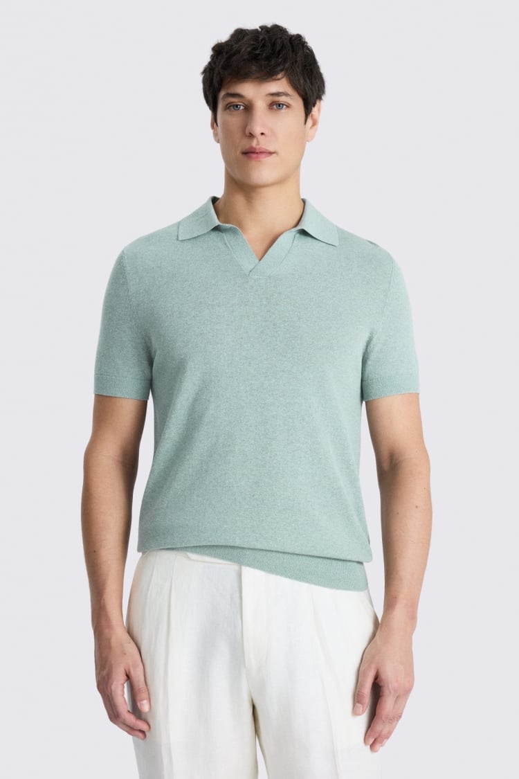 Linen Blend Aqua Skipper