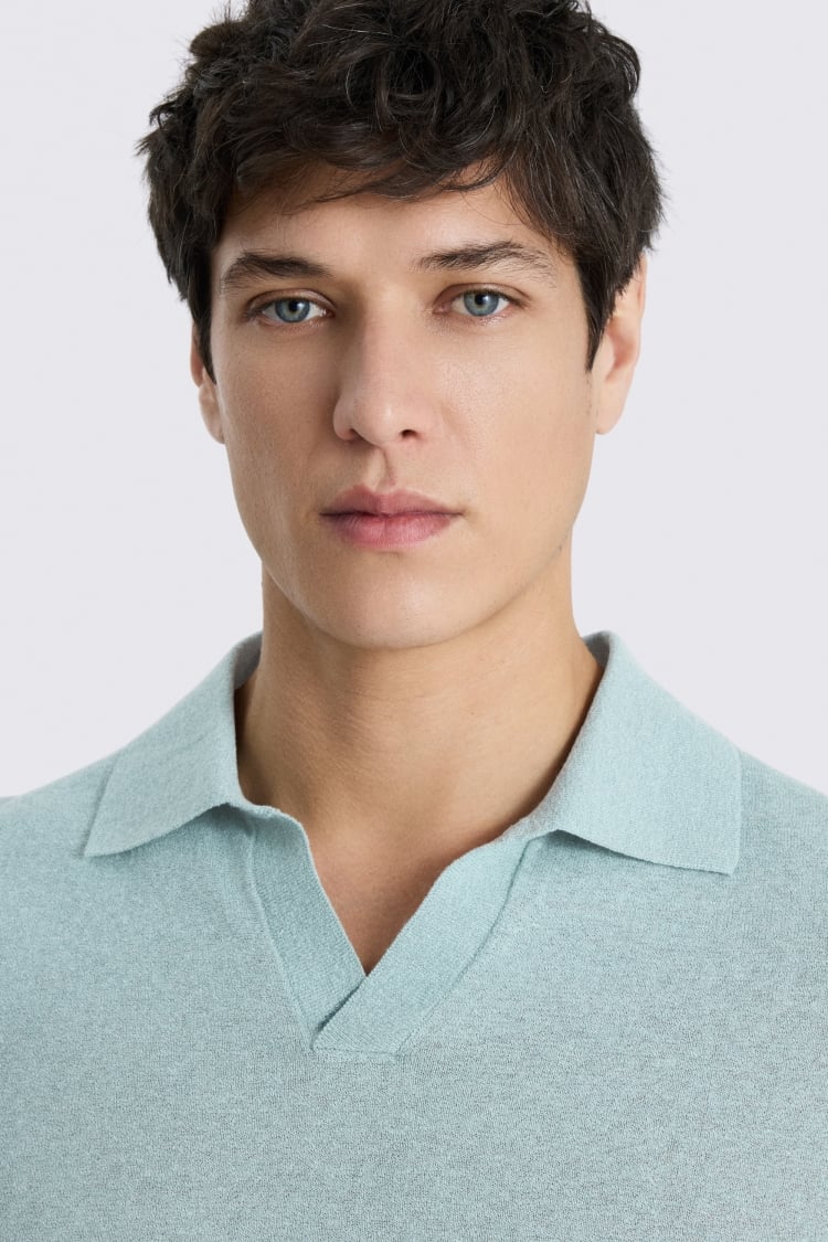 Linen Blend Aqua Skipper