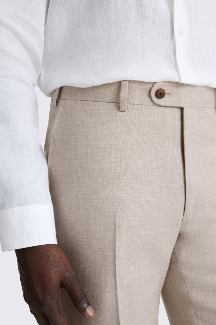 Italian Tailored Fit Neutral Trousers