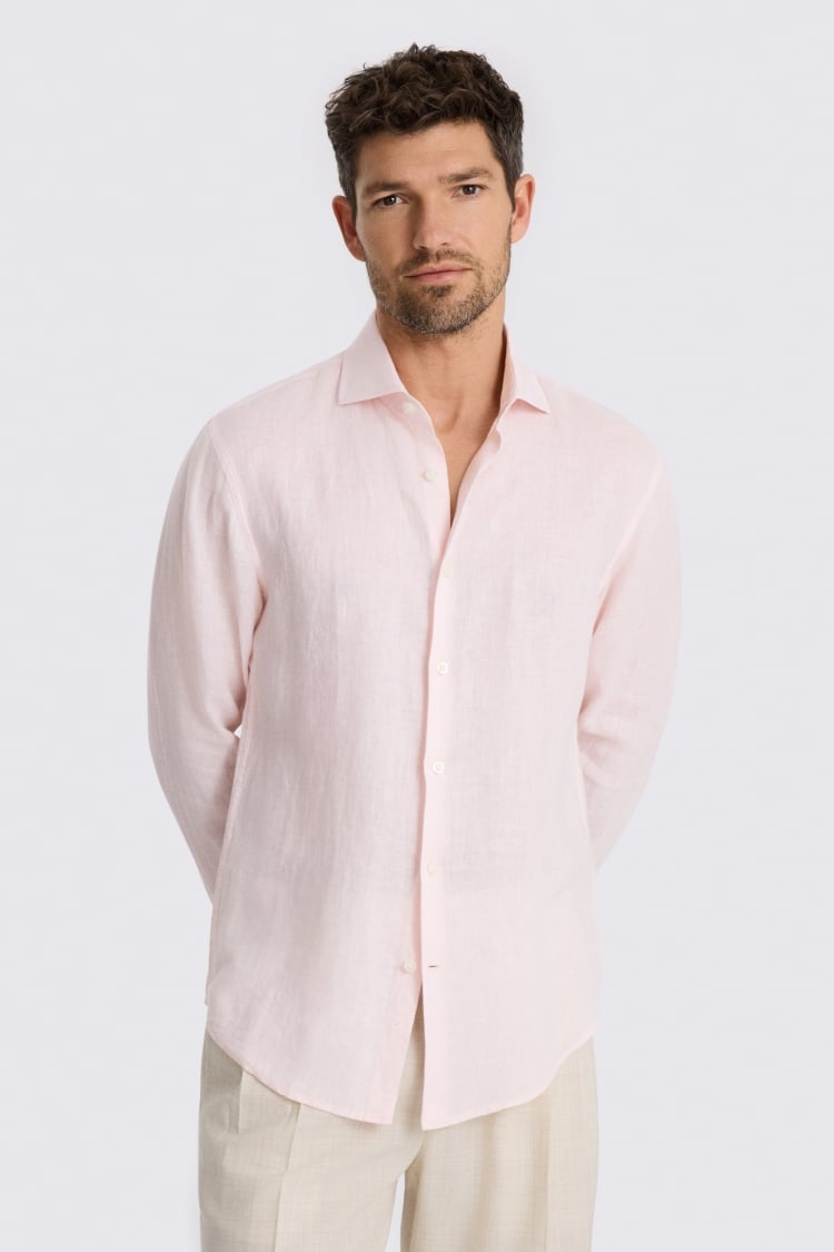 Pink Linen Shirt