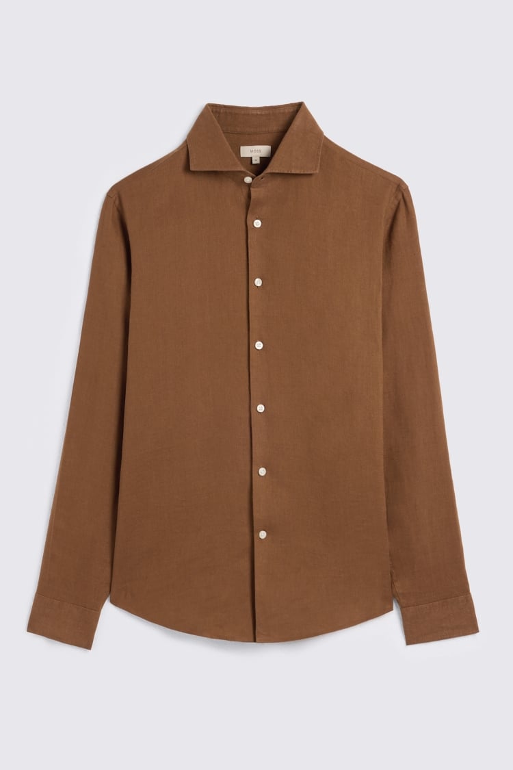 Chestnut Linen Shirt