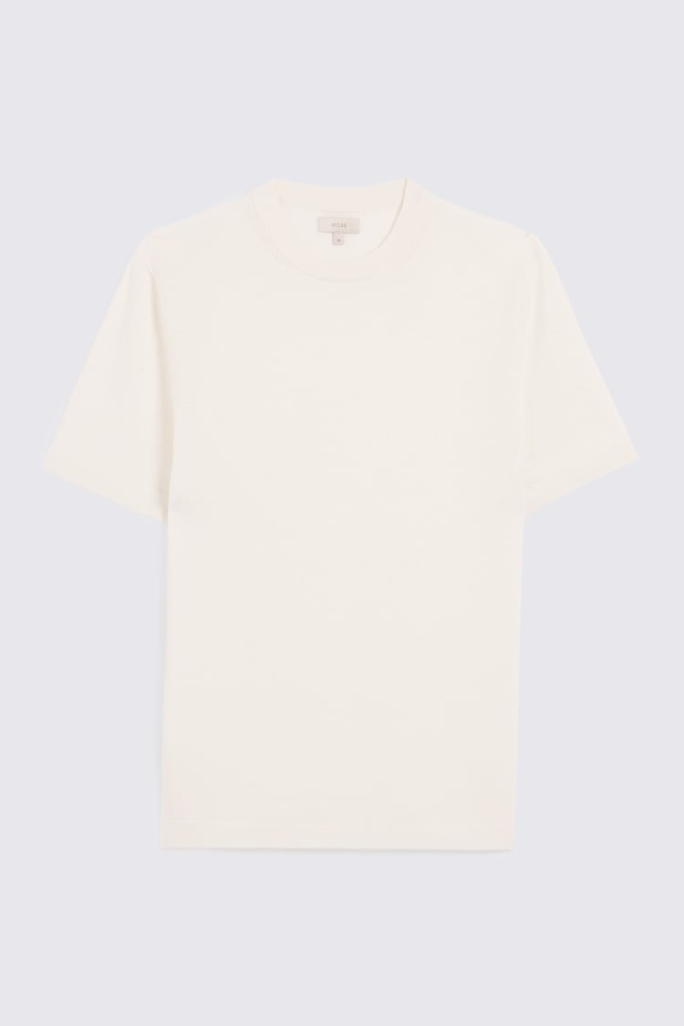 Linen Blend Off-White T-shirt