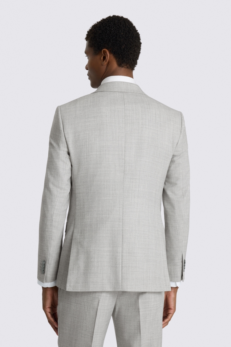 Slim Fit Light Grey Marl Suit