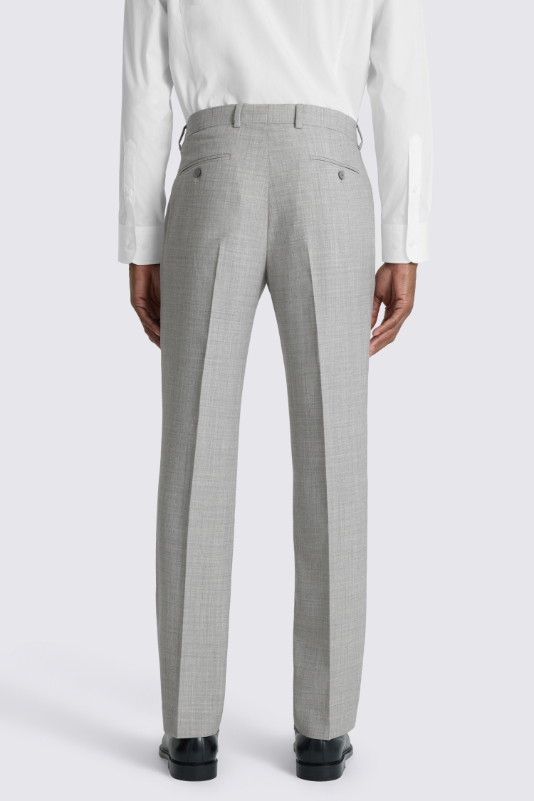 Slim Fit Light Grey Marl Trouser