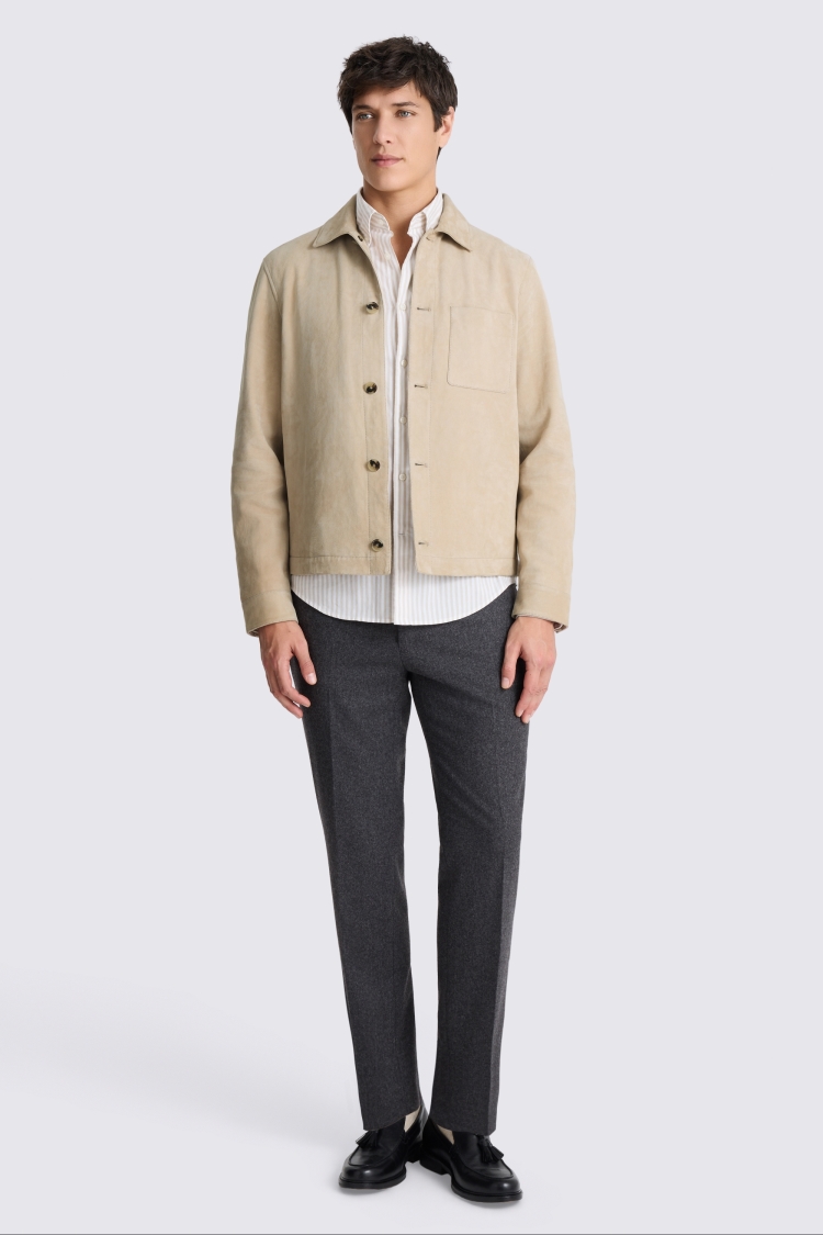 Sand Suede Shacket 