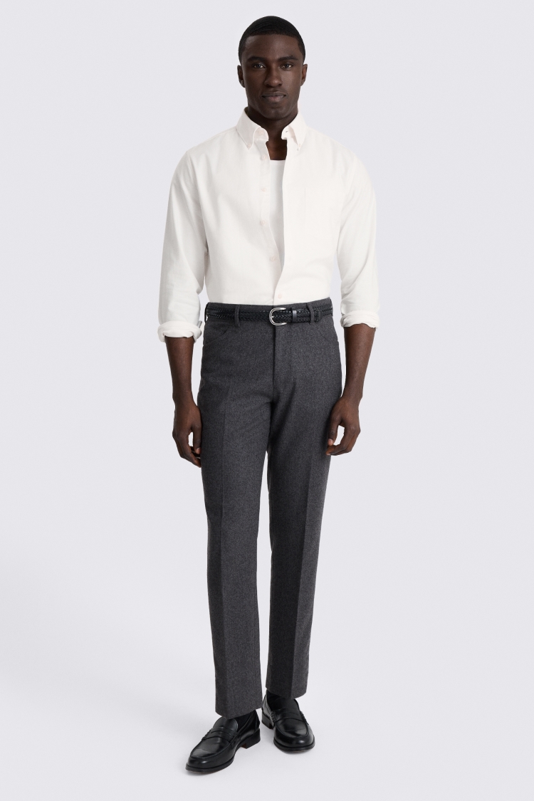 Off White Washed Oxford Shirt