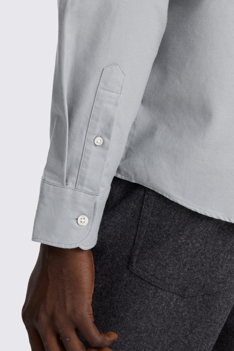 Mid Blue Washed Oxford Shirt