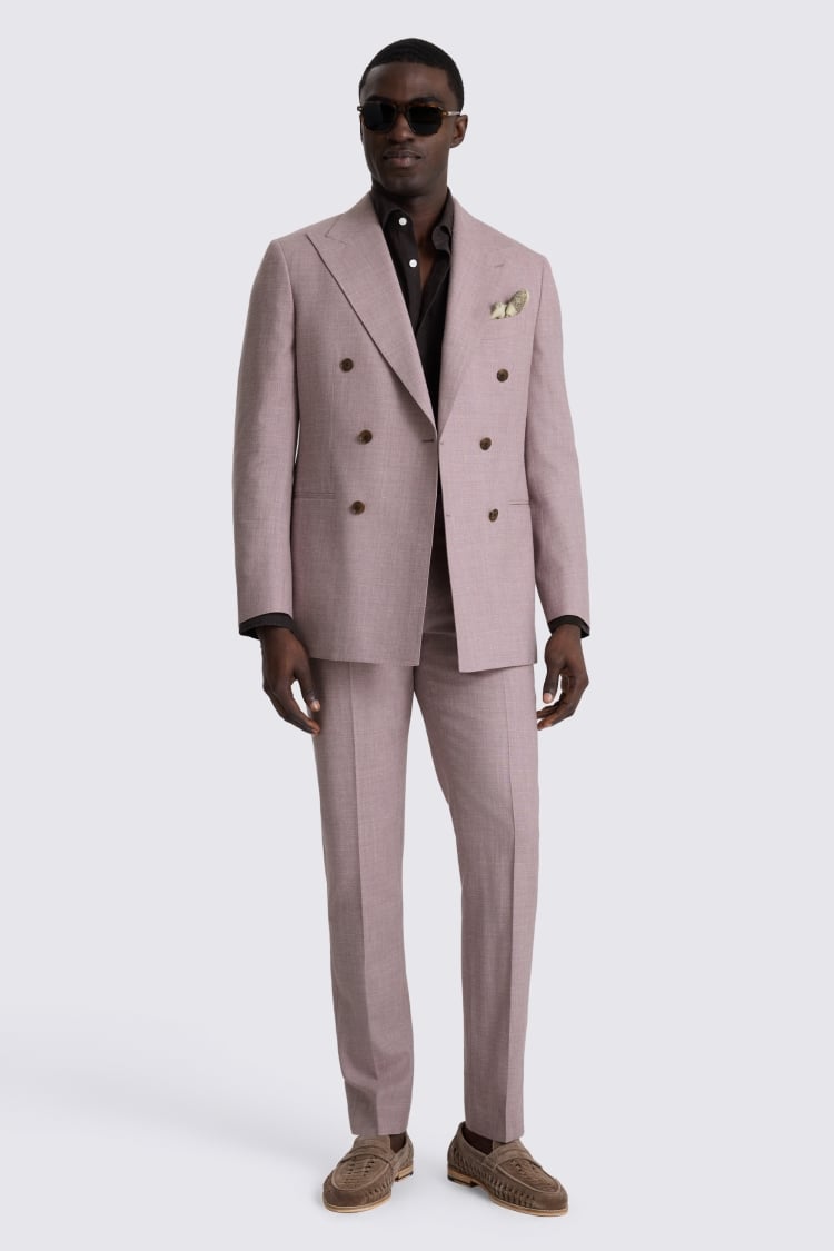 Italian Tailored Fit Mauve Suit
