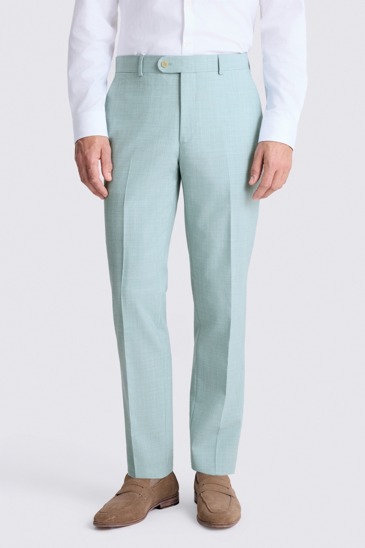 Slim Fit Aqua Marl Suit