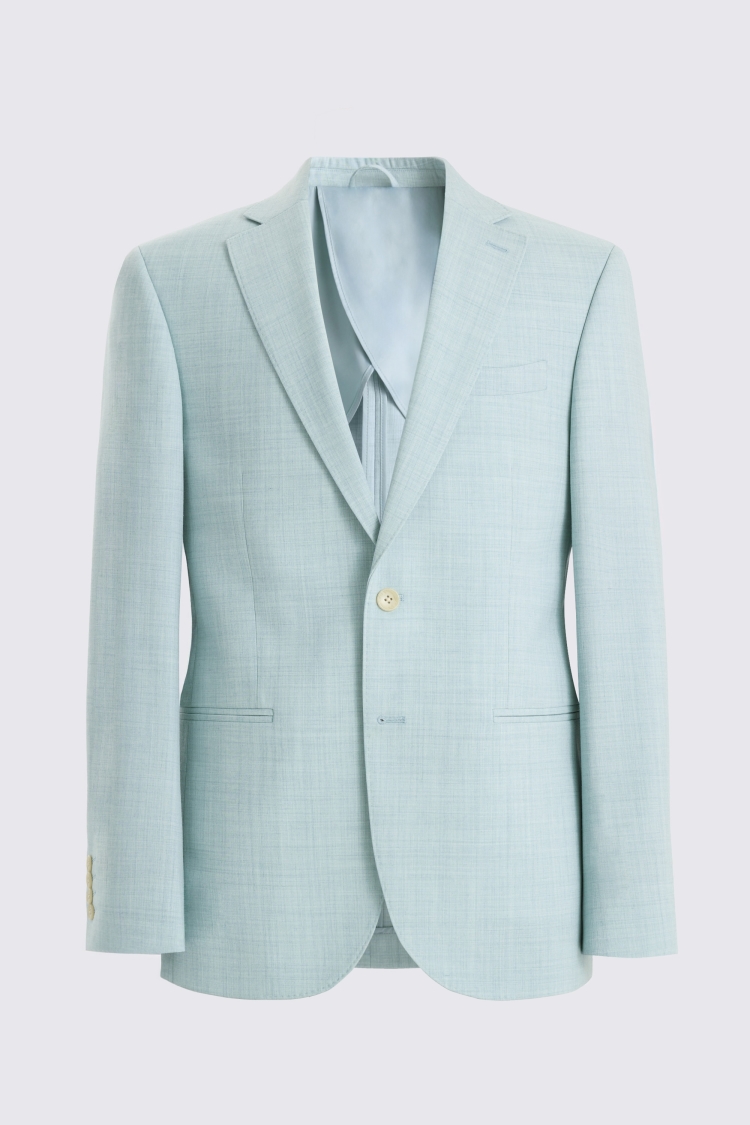 Slim Fit Aqua Marl Suit