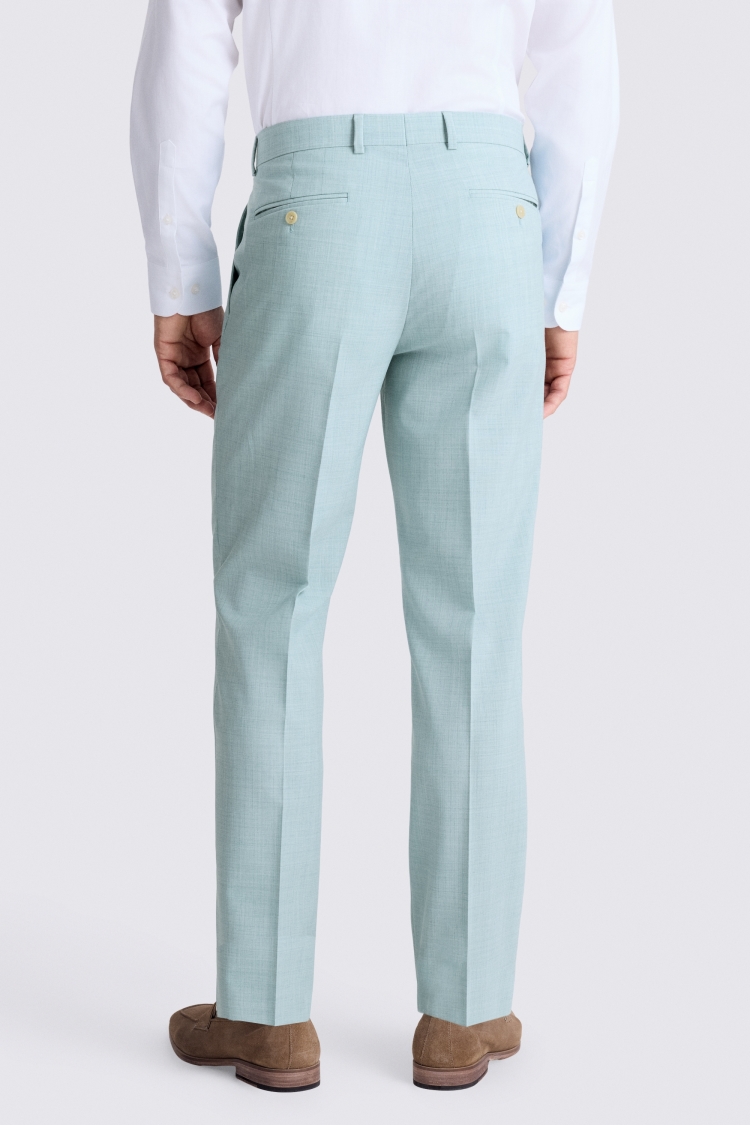 Slim Fit Aqua Marl Trouser