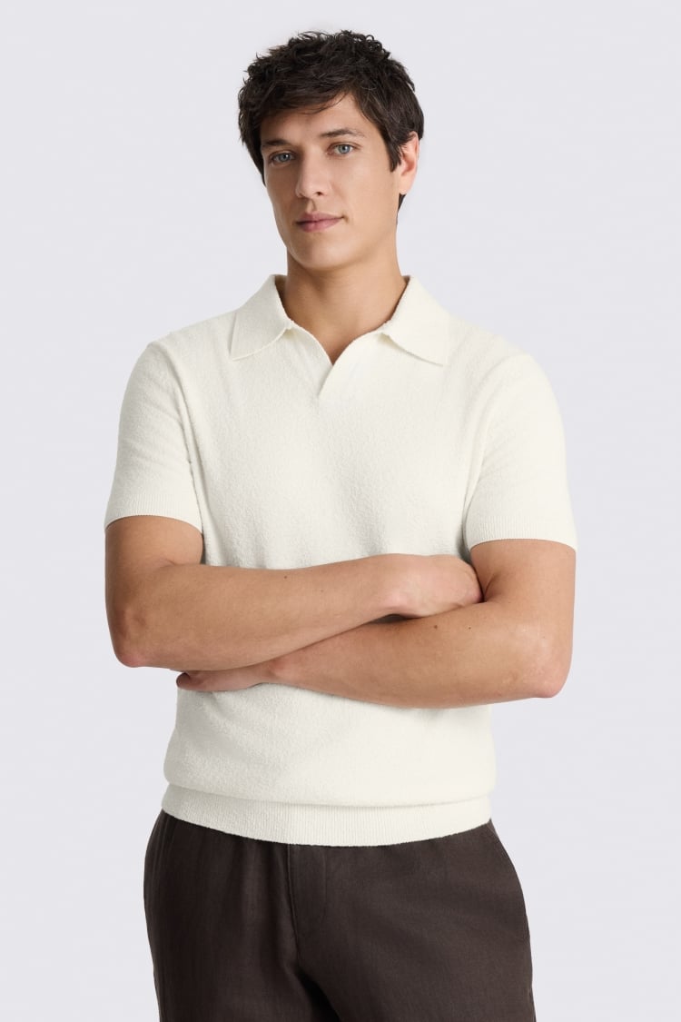 Off-White Bouclé Skipper Polo Shirt