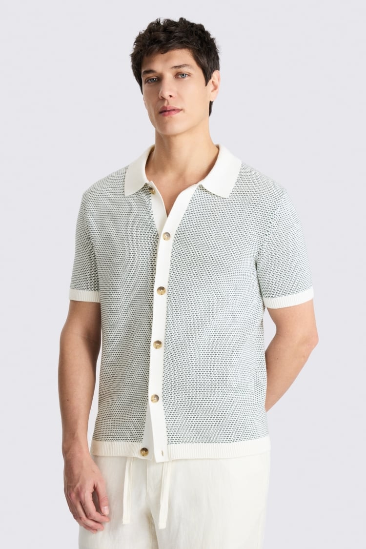 Emerald Two Tone Knitted Shirt