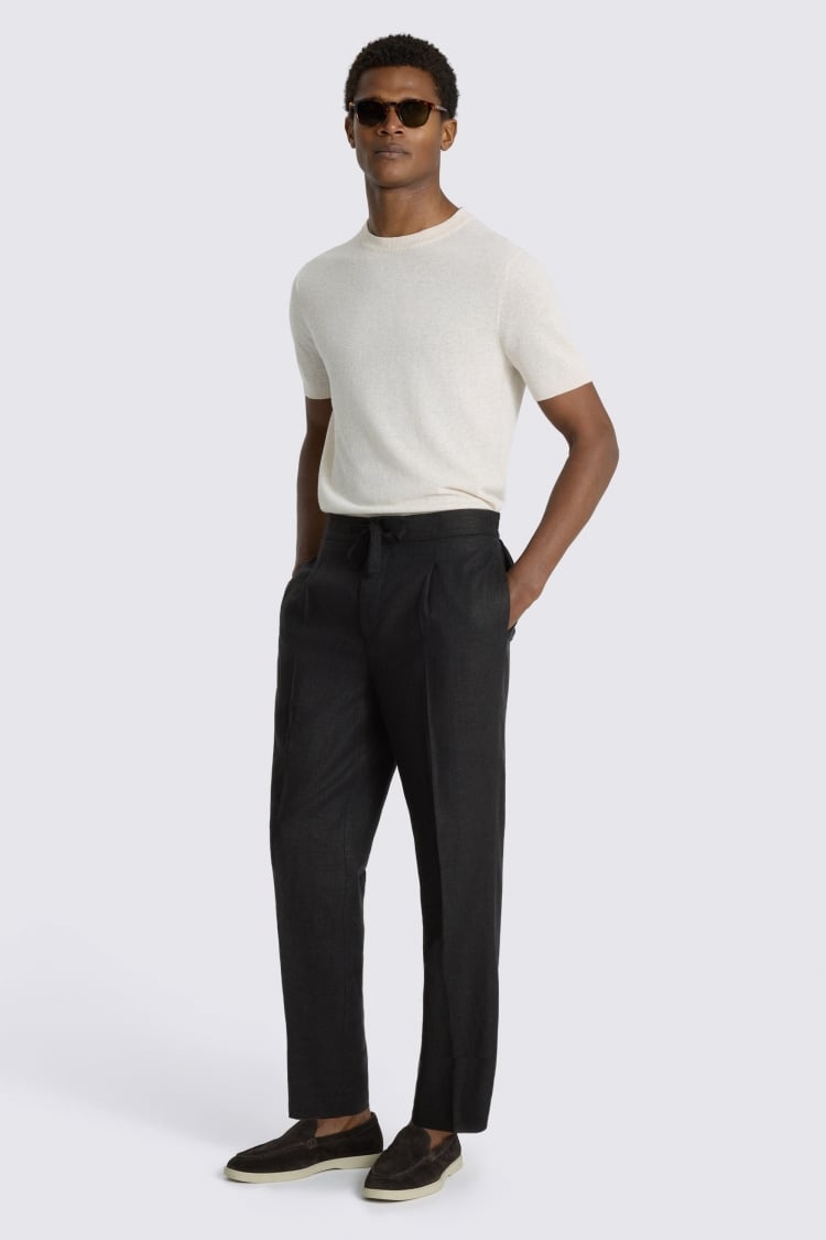 Black Twill Beach Pant 