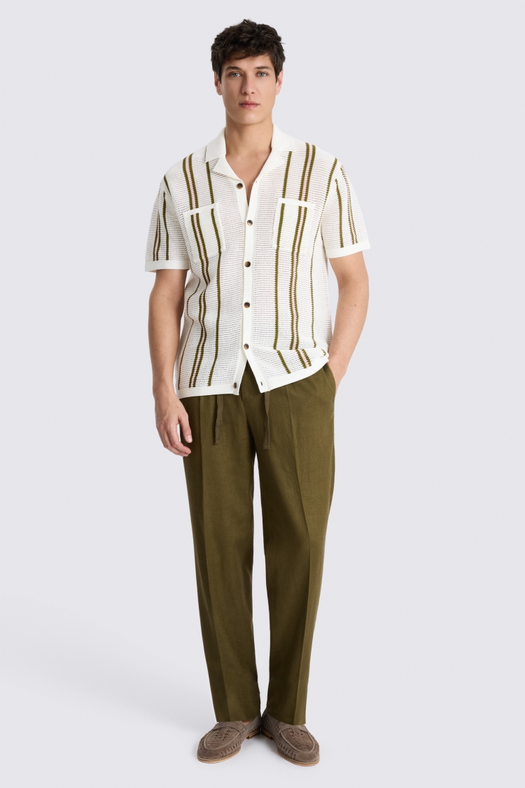 Khaki Twill Beach Trousers