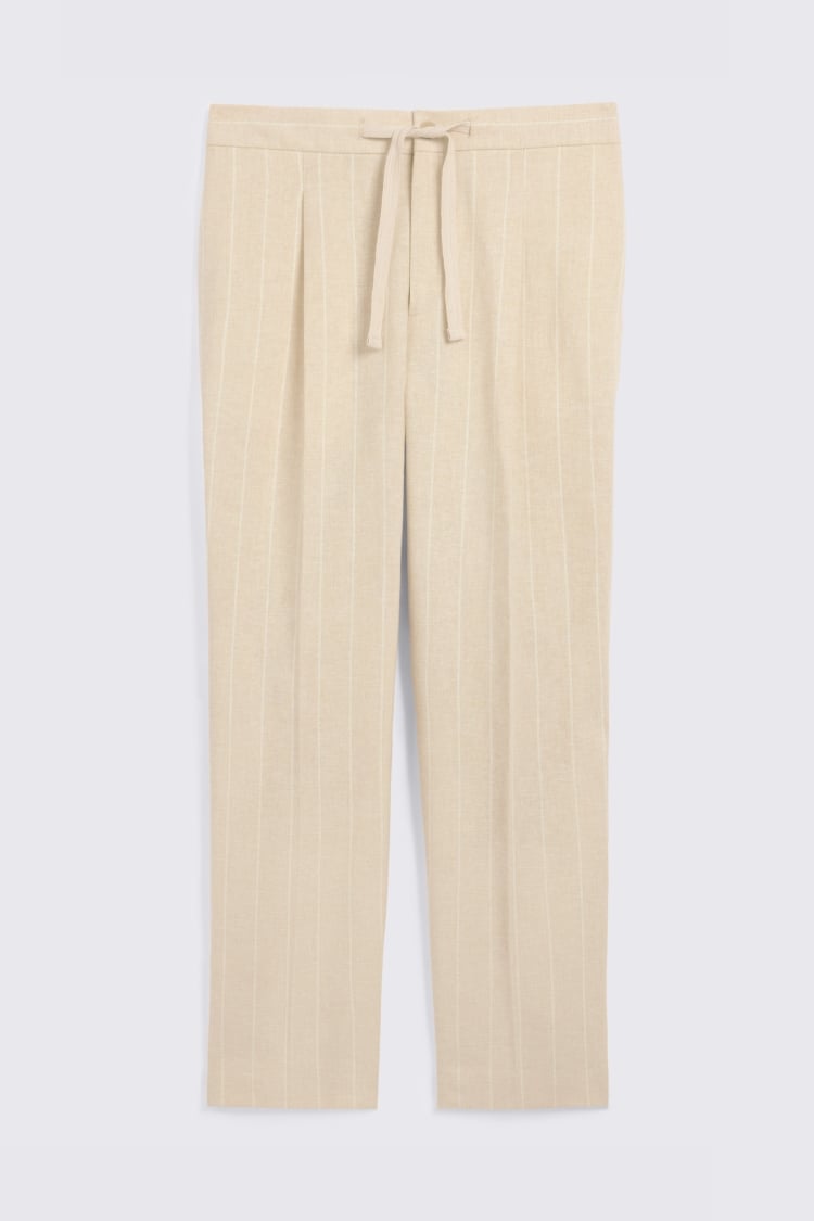 Neutral Stripe Beach Trousers