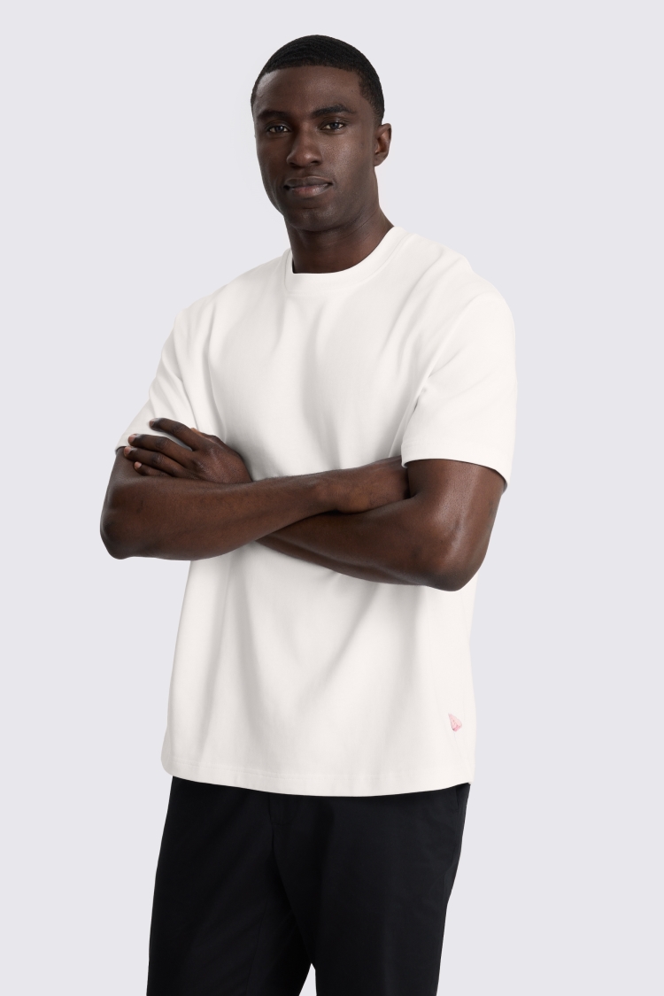 White Poppy Heavy Weight Cotton T-Shirt