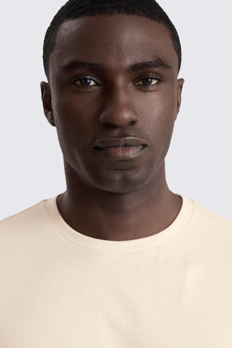 Ecru Crew-Neck T-Shirt