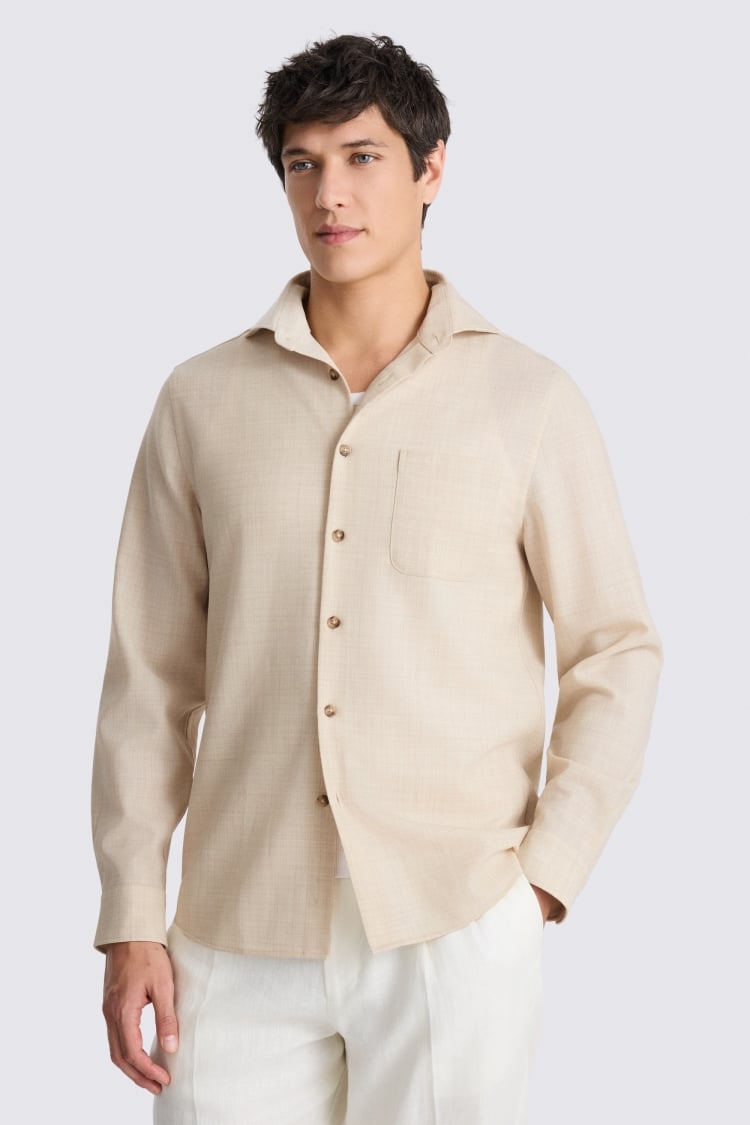 Neutral Tropical Overshirt