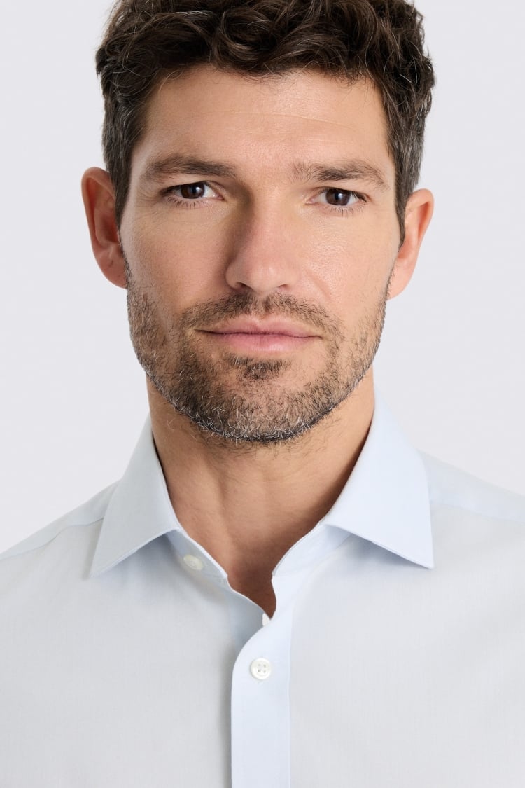 Regular Fit Light Blue Stretch Shirt