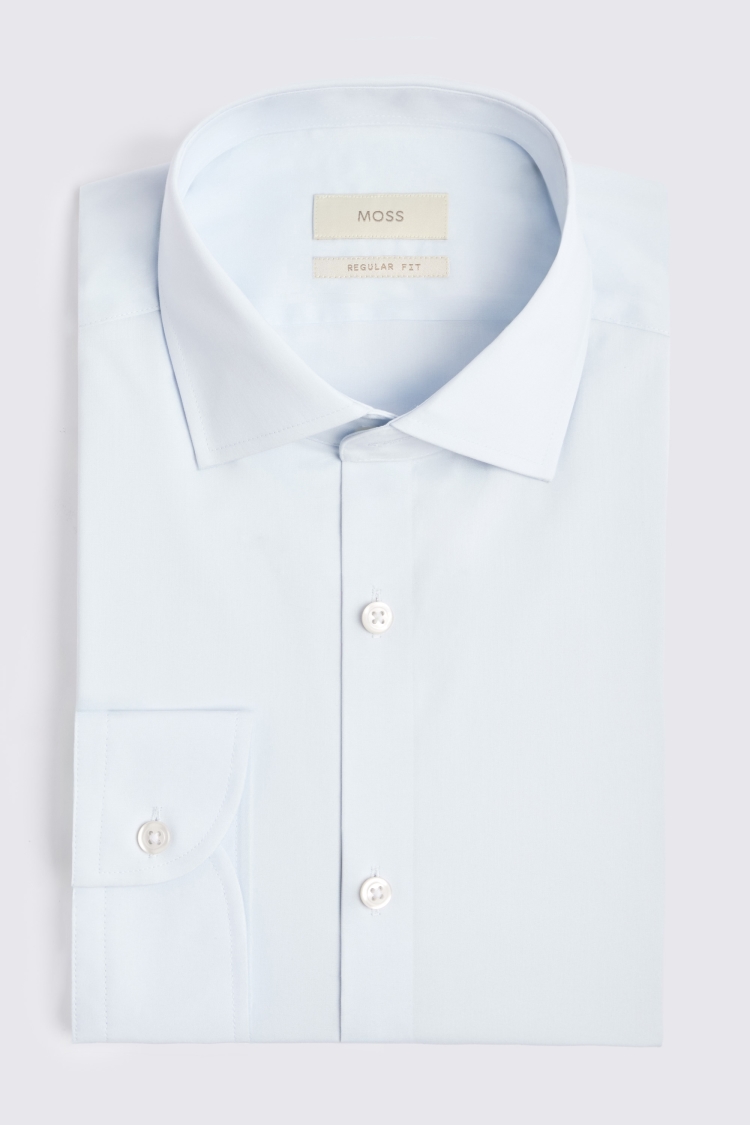 Regular Fit Light Blue Stretch Shirt