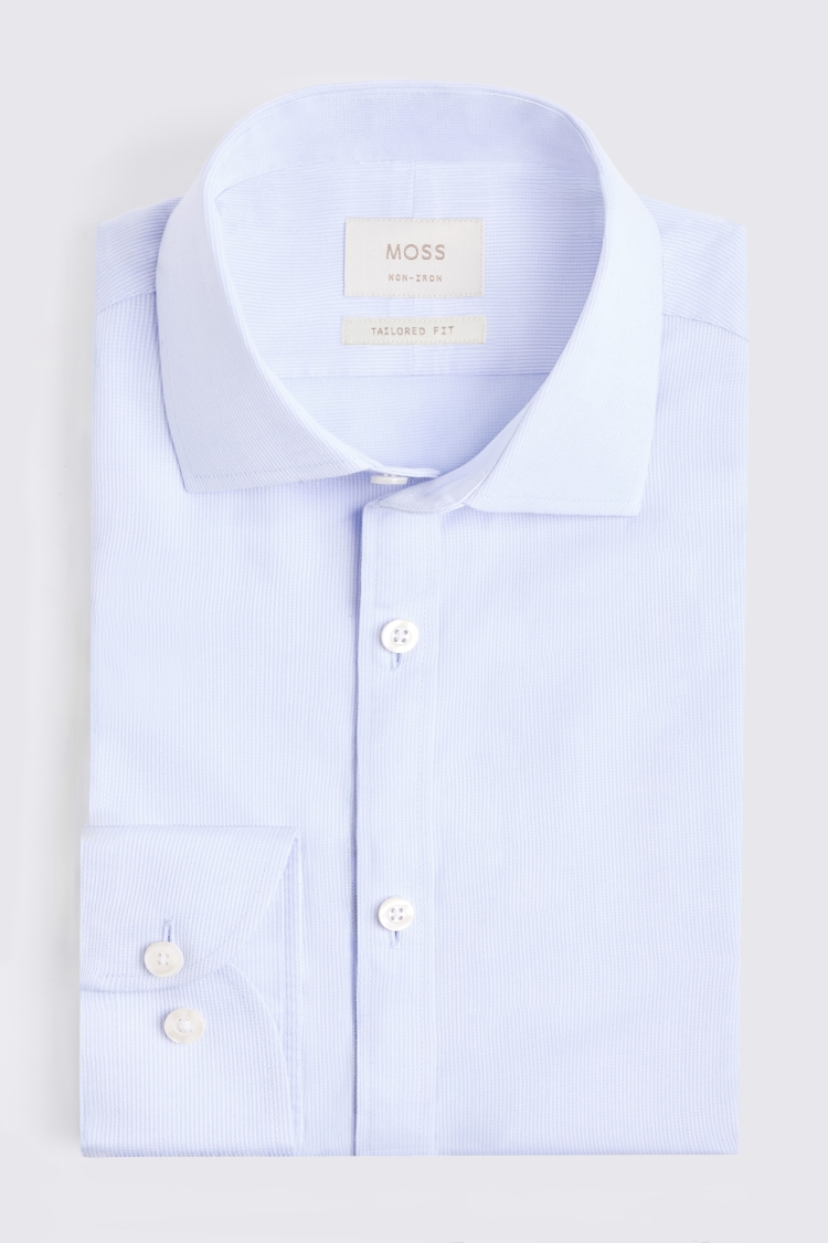 Tailored Fit Sky Dobby Non Iron Shirt