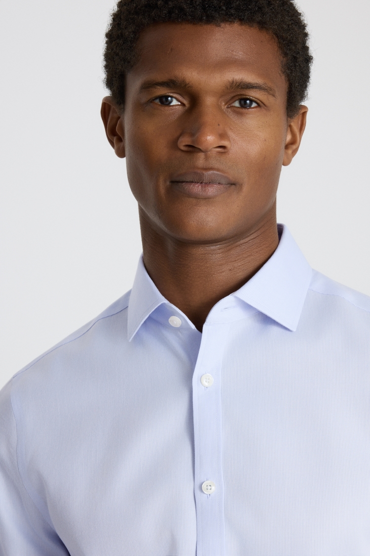 Slim Fit Sky Dobby Non Iron Shirt