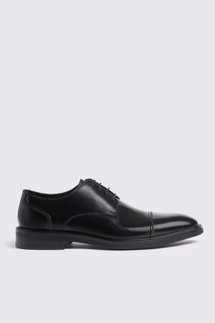John White Broad Black Derby Shoe