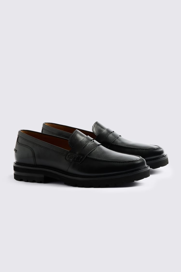 Camden Black Chunky Loafers 