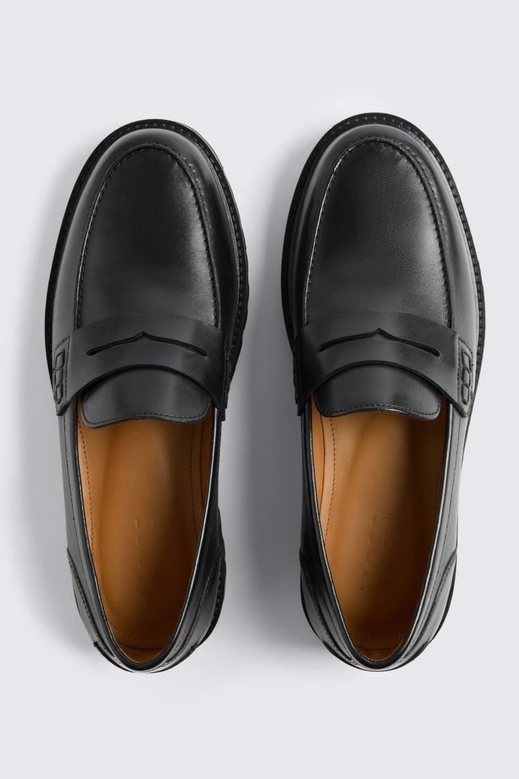 Camden Black Chunky Loafers 
