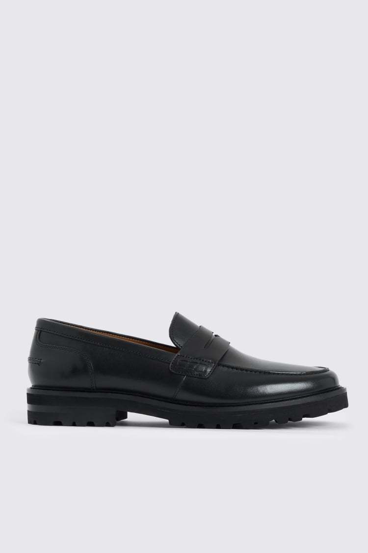 Camden Black Chunky Loafers 