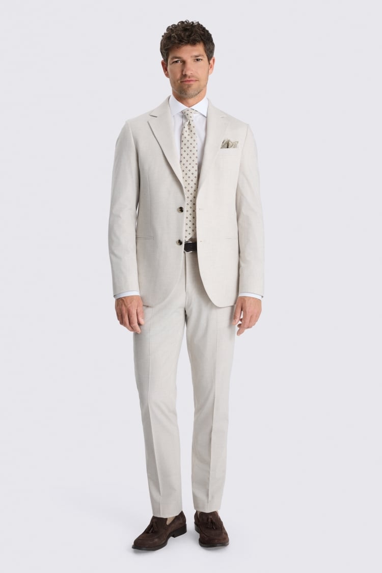 Tailored Fit Light Neutral Suit