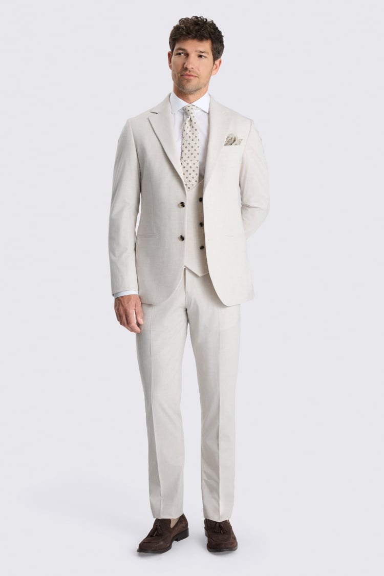 Tailored Fit Light Neutral Suit