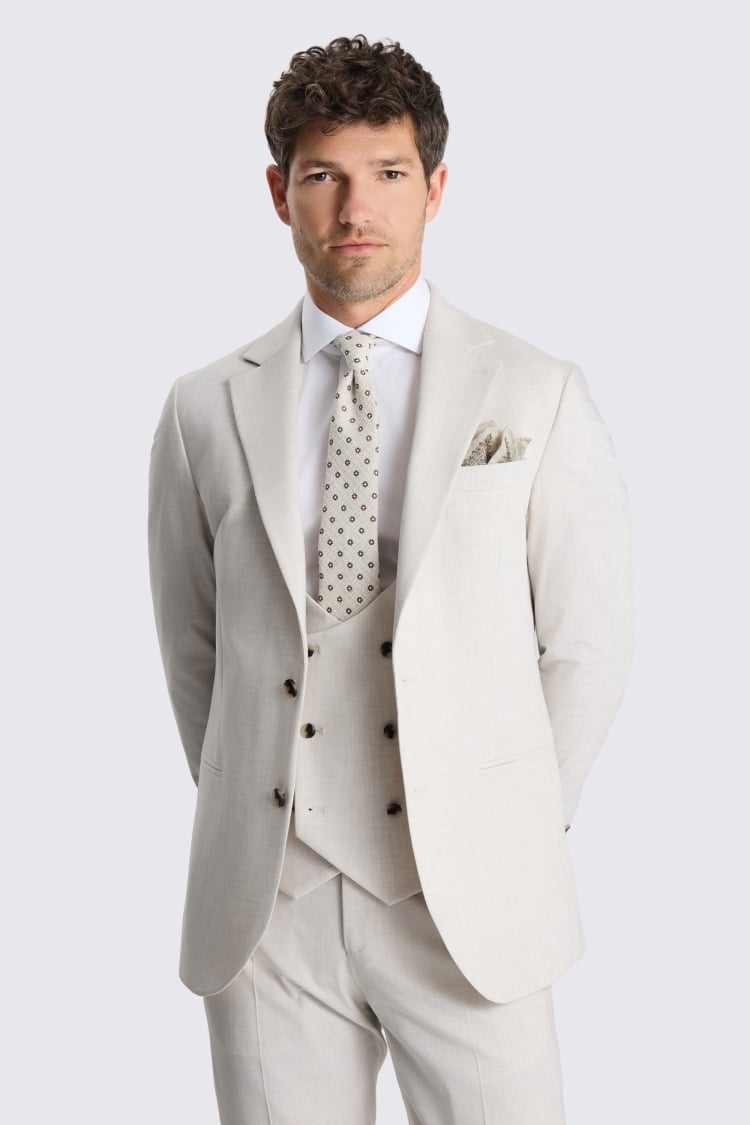 Tailored Fit Light Neutral Suit
