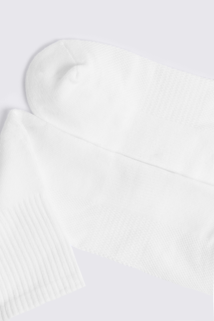 White Half Ankle Socks