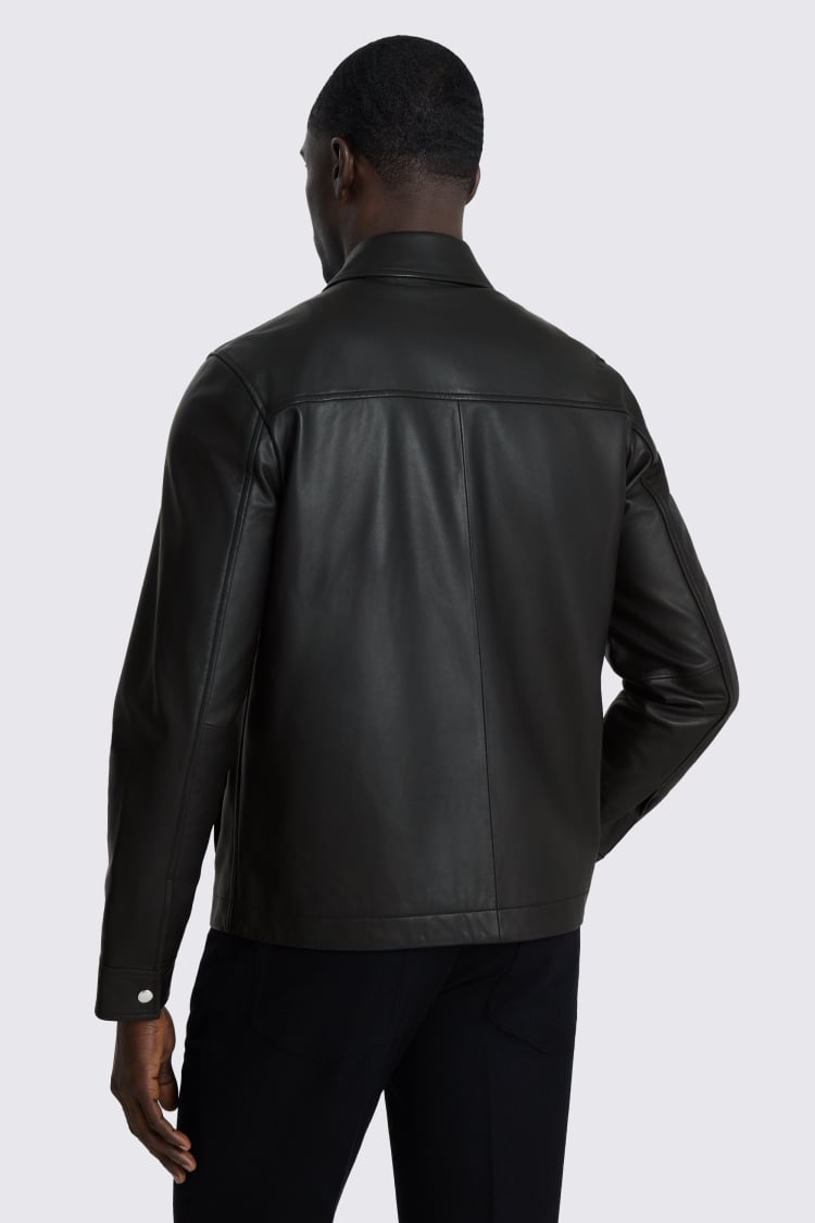 Black Nappa Zip Jacket 