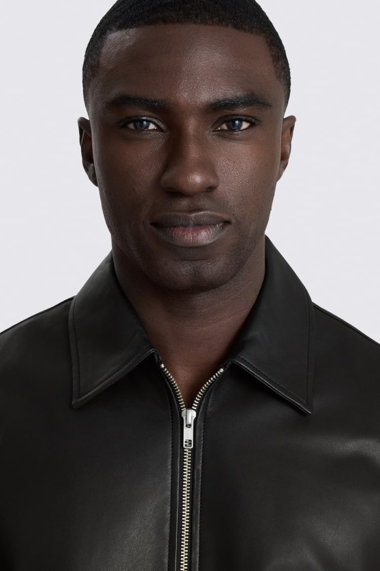 Black Nappa Zip Jacket 