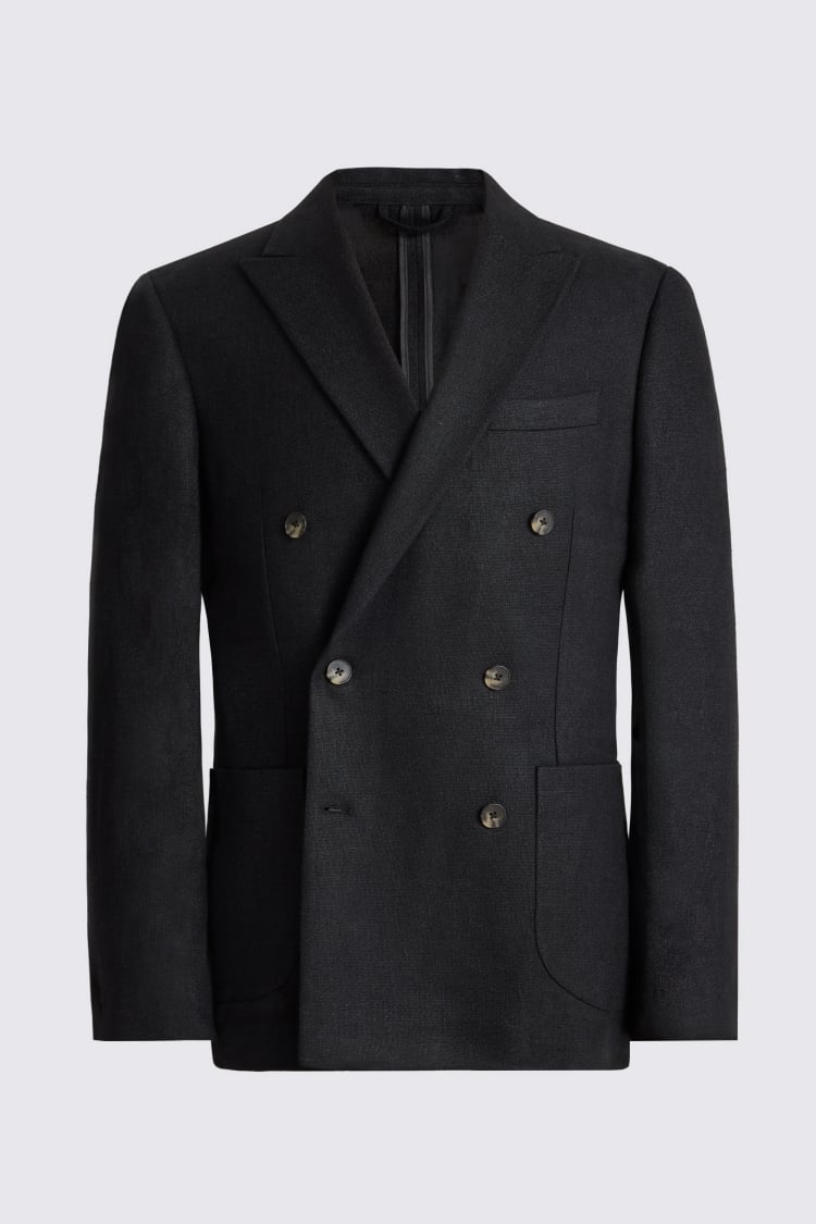 Black Linen Jacket 