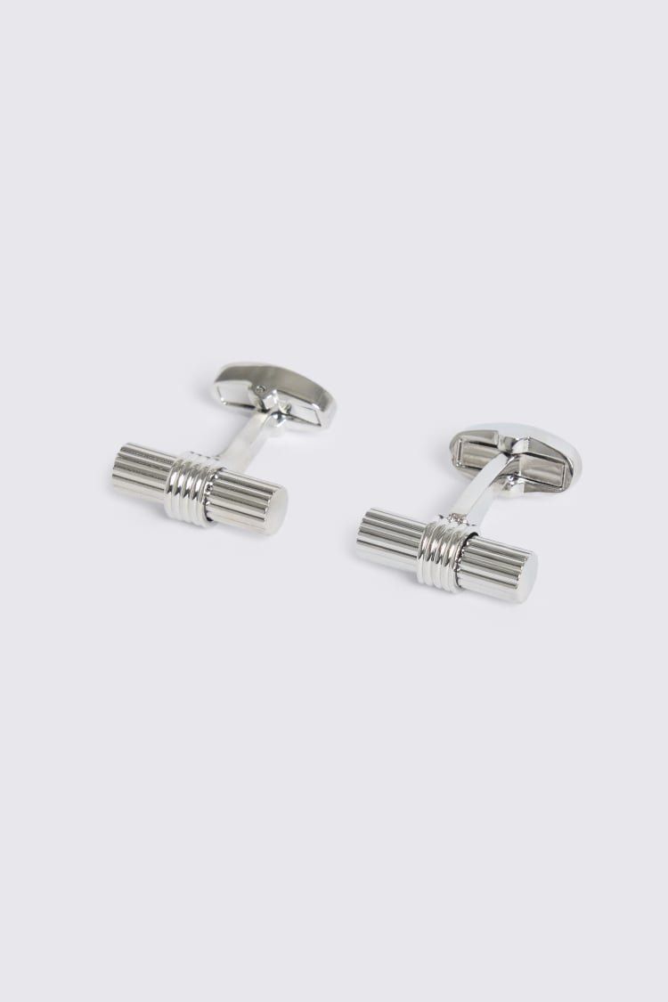 Silver Barrel Cufflinks