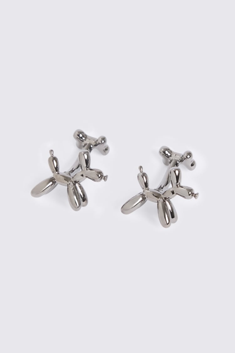 Gunmetal Dog And Bone Cufflinks