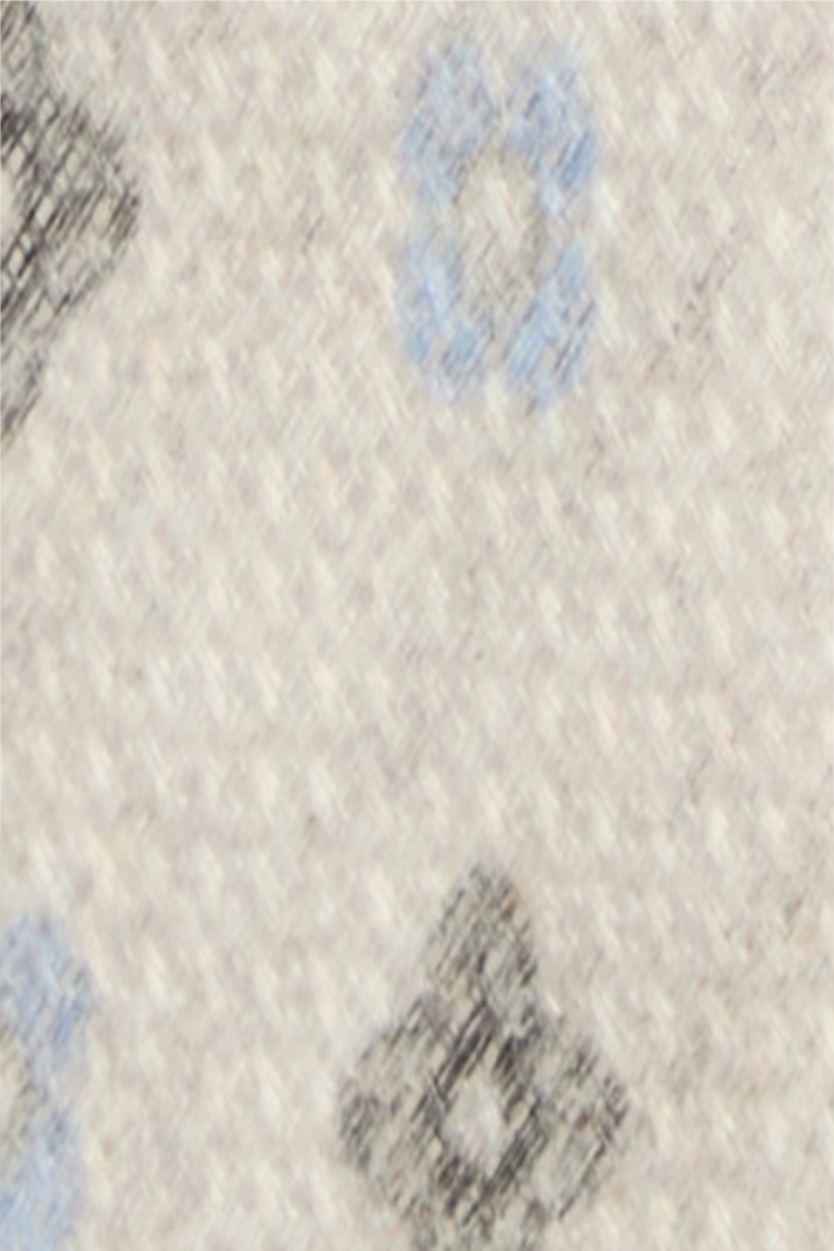 Italian Light Blue & Brown Medallion Tie