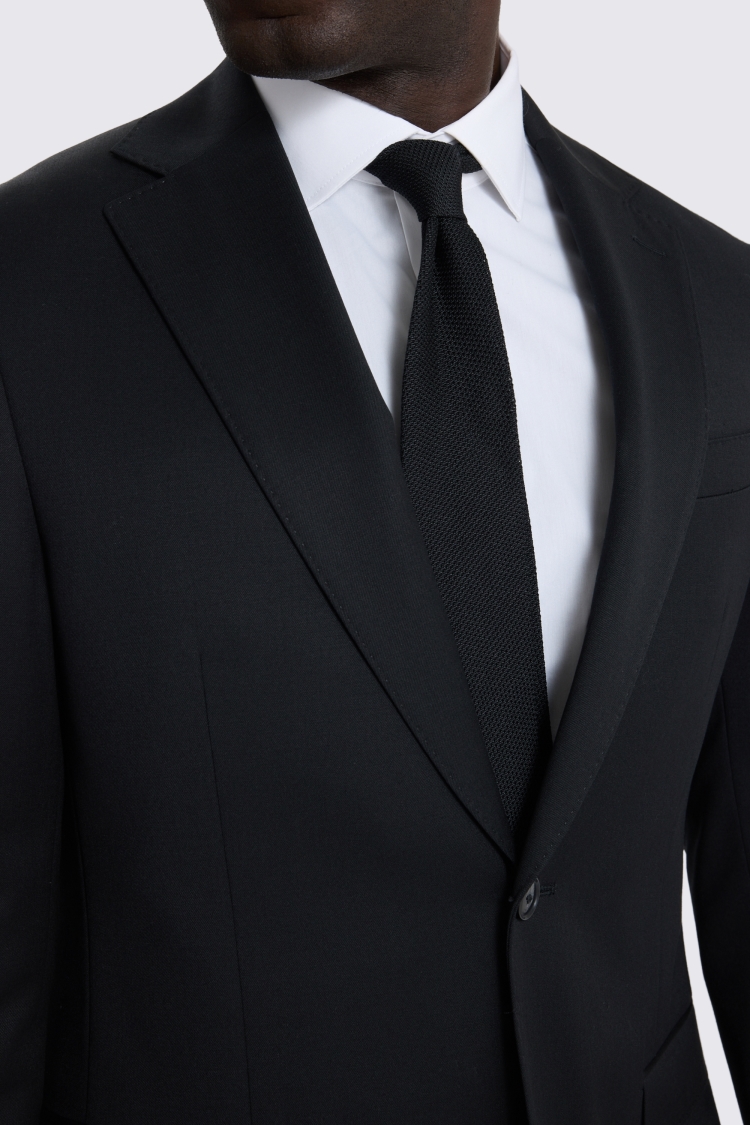 Slim Fit Black Suit Jacket 