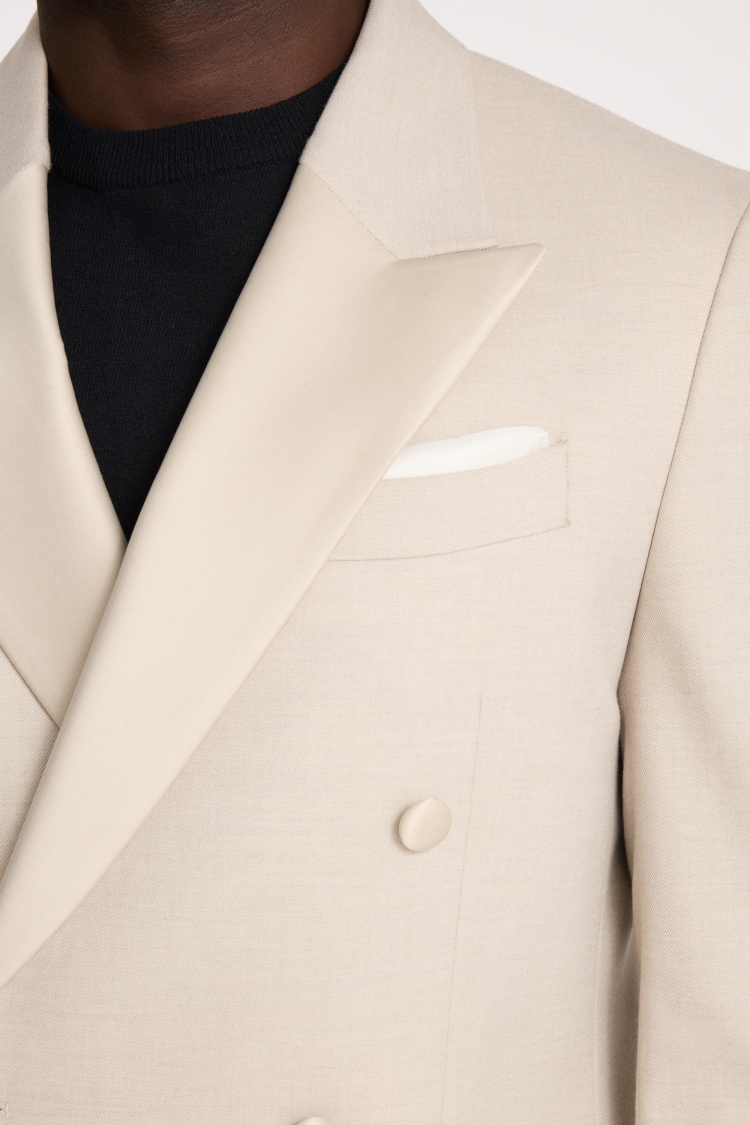 Relaxed Fit Light Camel Suit Jacket