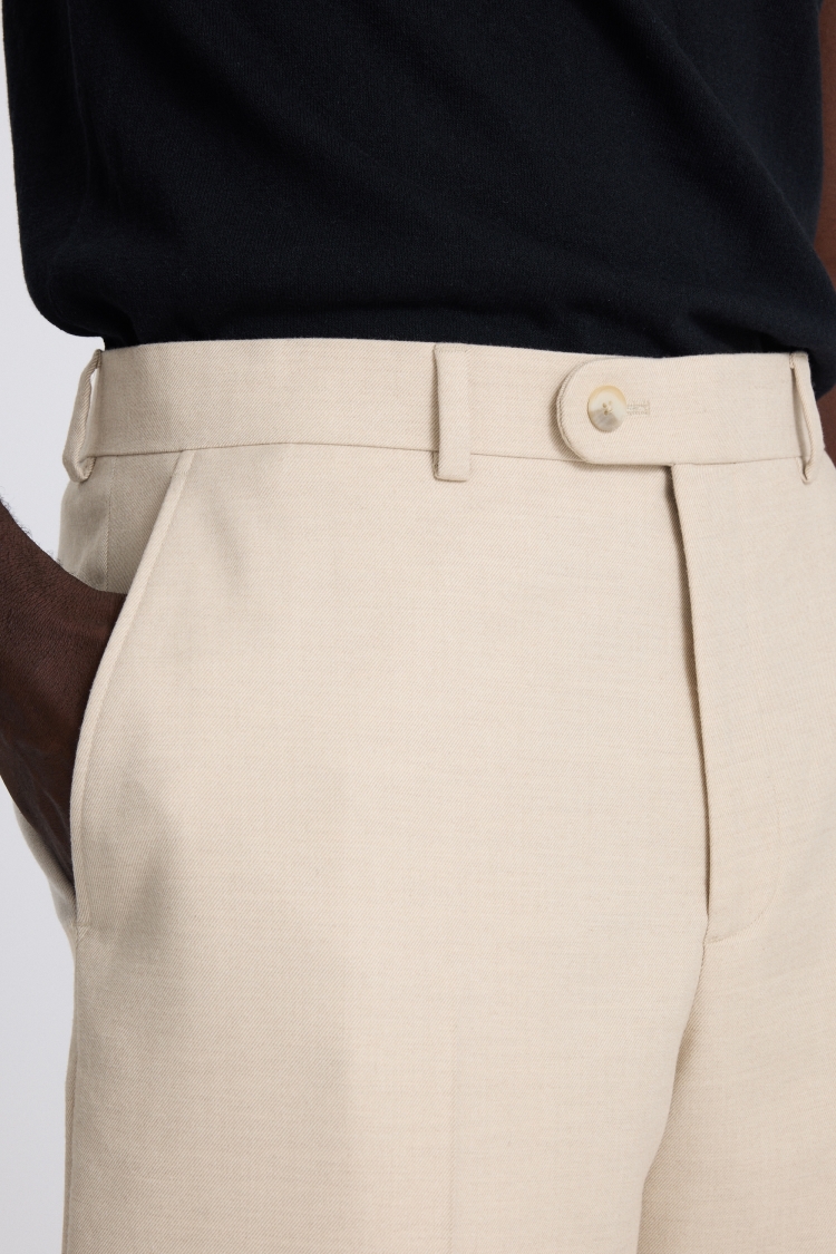 Relaxed Fit Light Camel Trousers