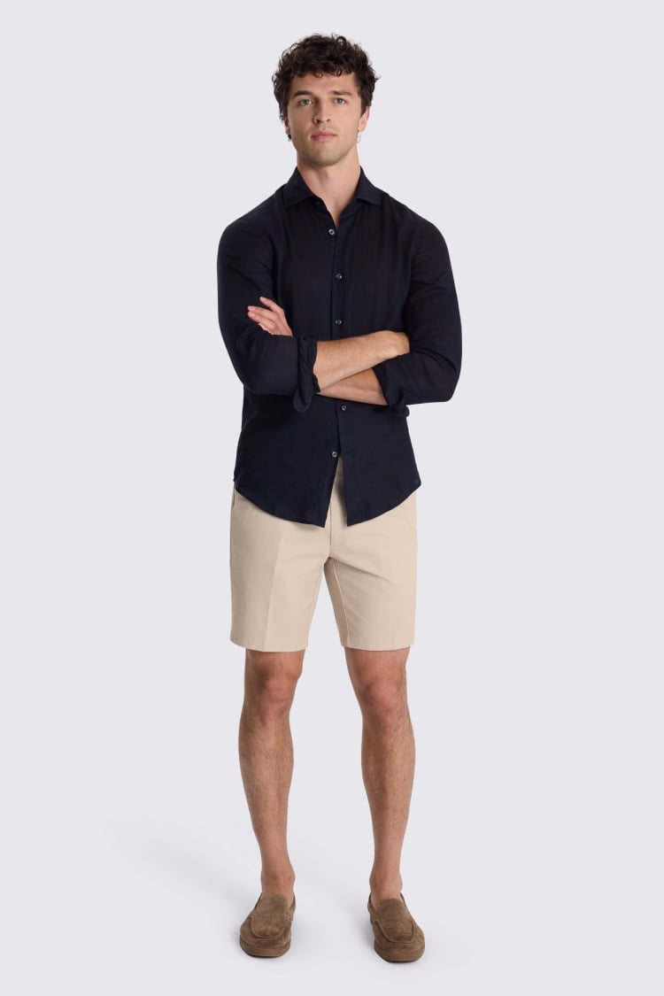 Stone Chino Cotton Shorts
