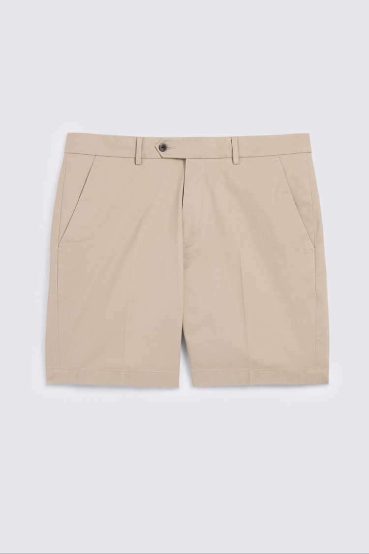 Stone Chino Cotton Shorts