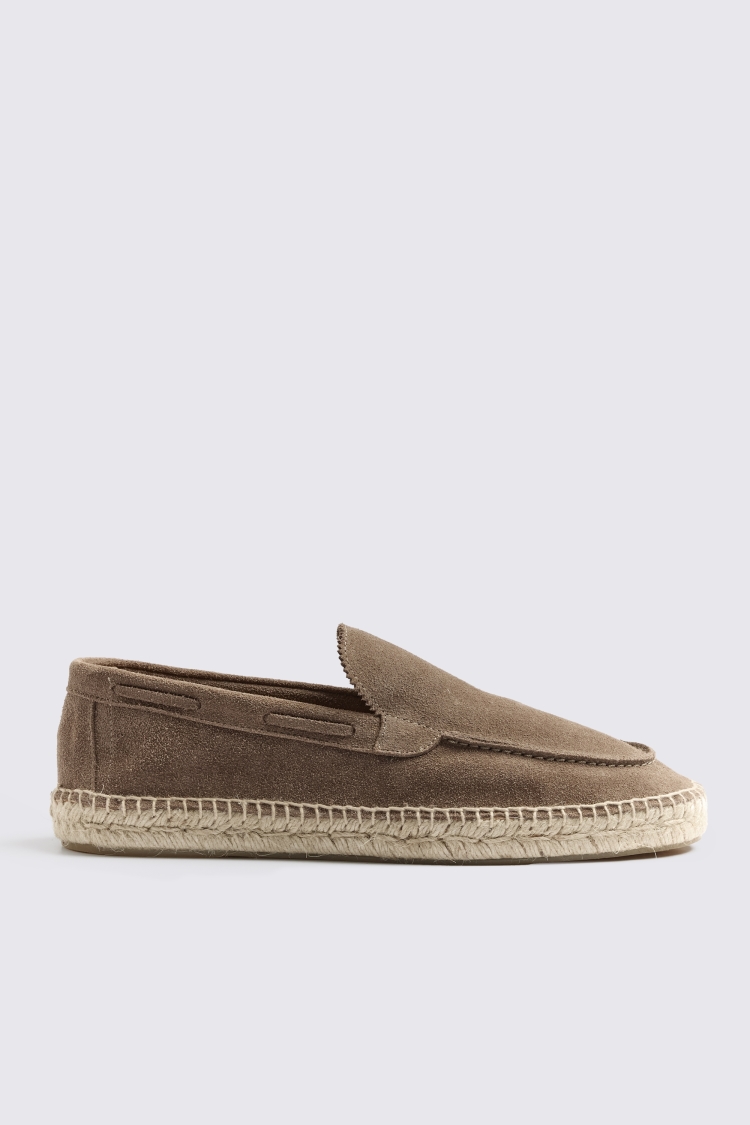 Spanish Suede Taupe Espadrilles