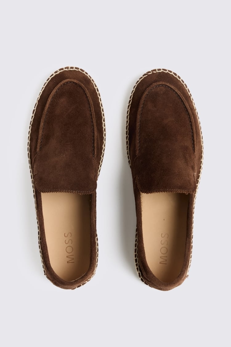 Spanish Suede Chocolate Espadrilles
