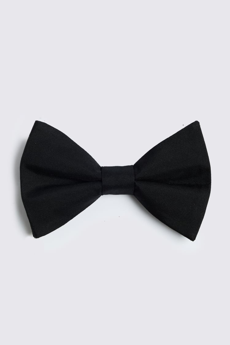 Black Silk Bow Tie