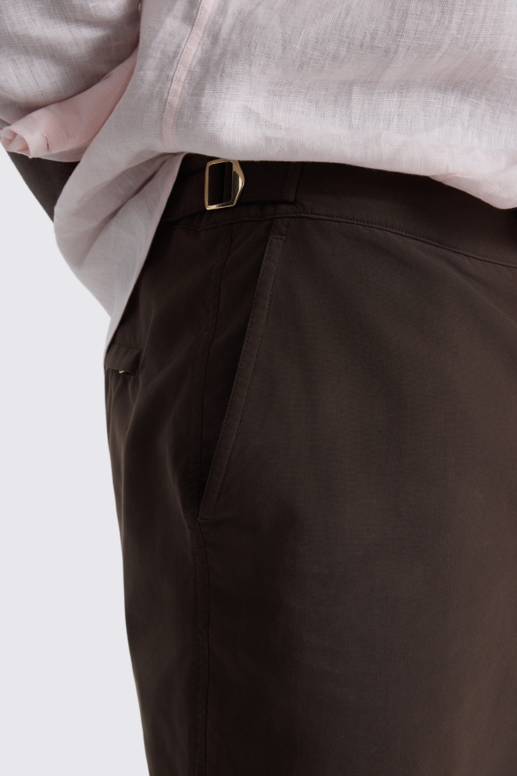 Brown Smart Swim Short 